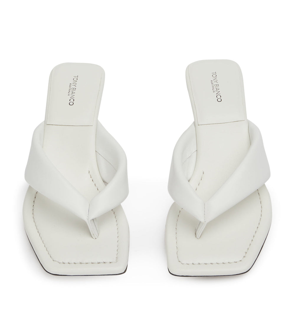 Tropic White Nappa Heels - Tony Bianco On Sale