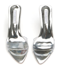 Hallie Clear Vinylite/Silver - Tony Bianco For Sale