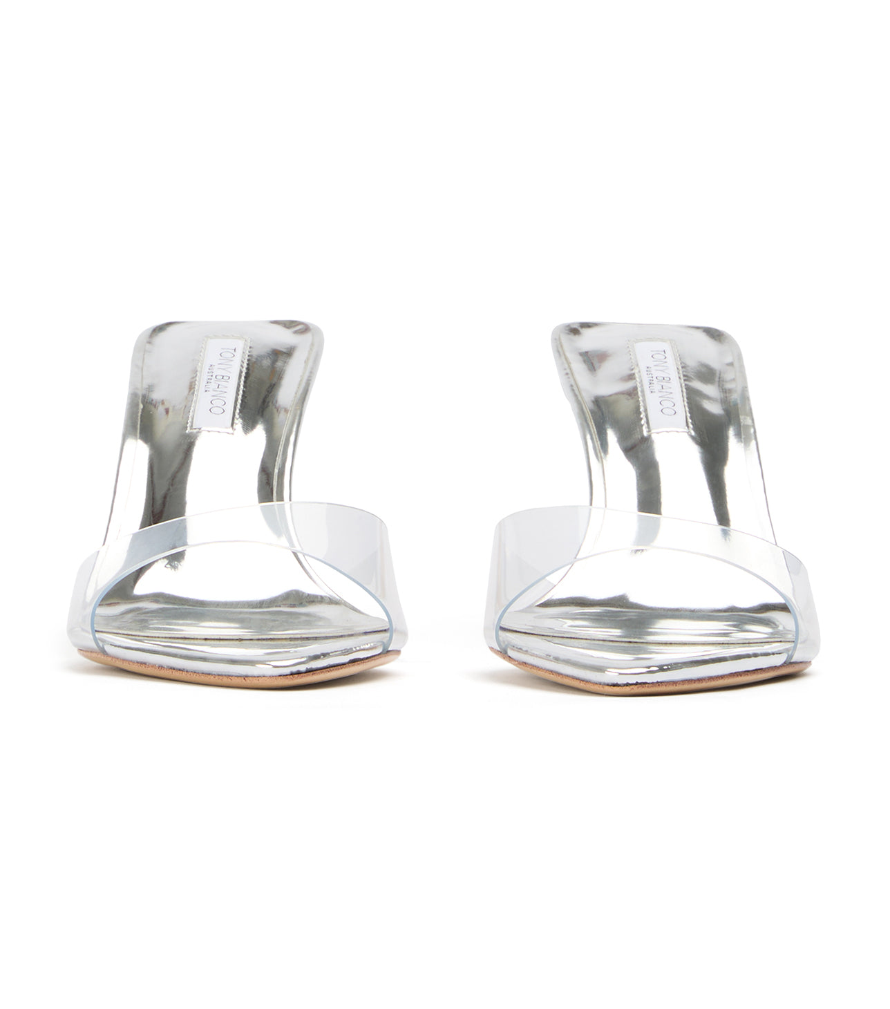 Hallie Clear Vinylite/Silver - Tony Bianco For Sale