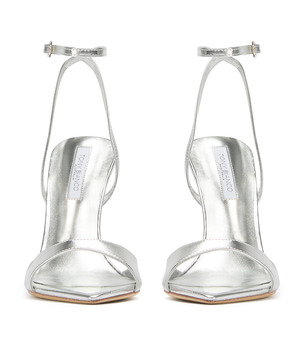 Molly Silver Nappa Metallic - Tony Bianco Outlet
