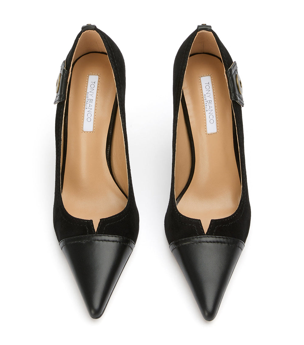 Nessa Black Suede/Black - Tony Bianco US