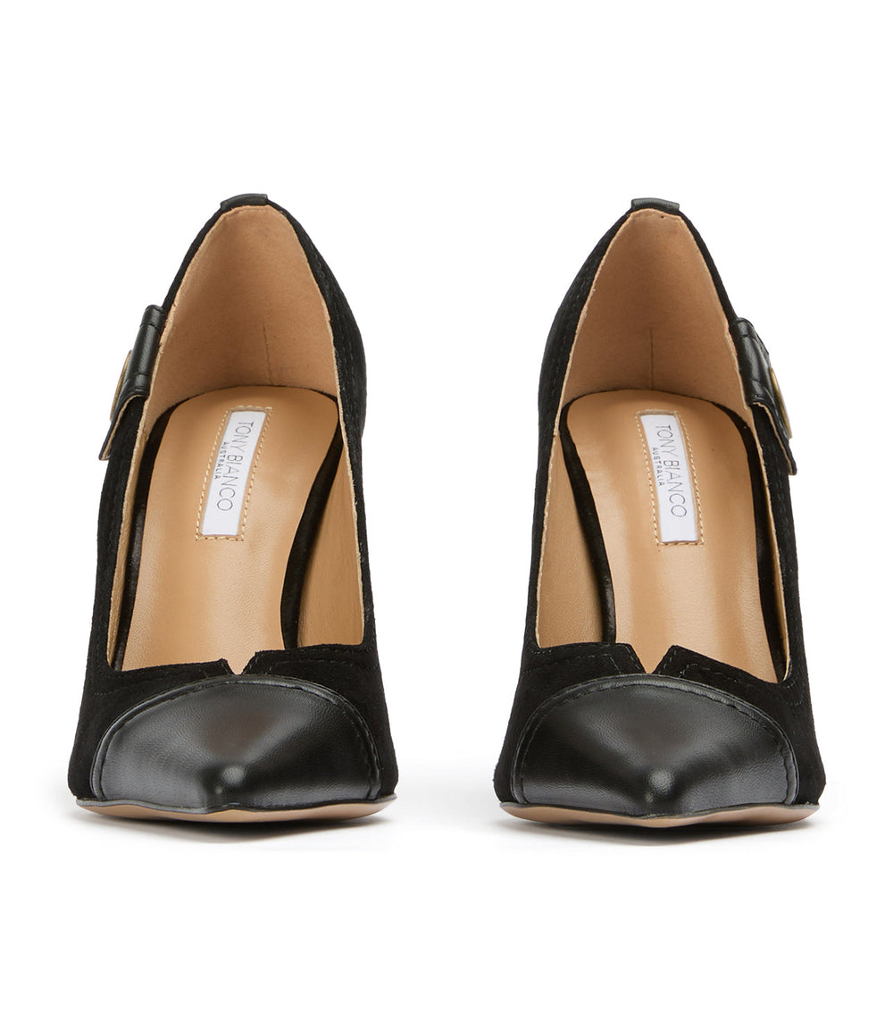 Nessa Black Suede/Black - Tony Bianco US