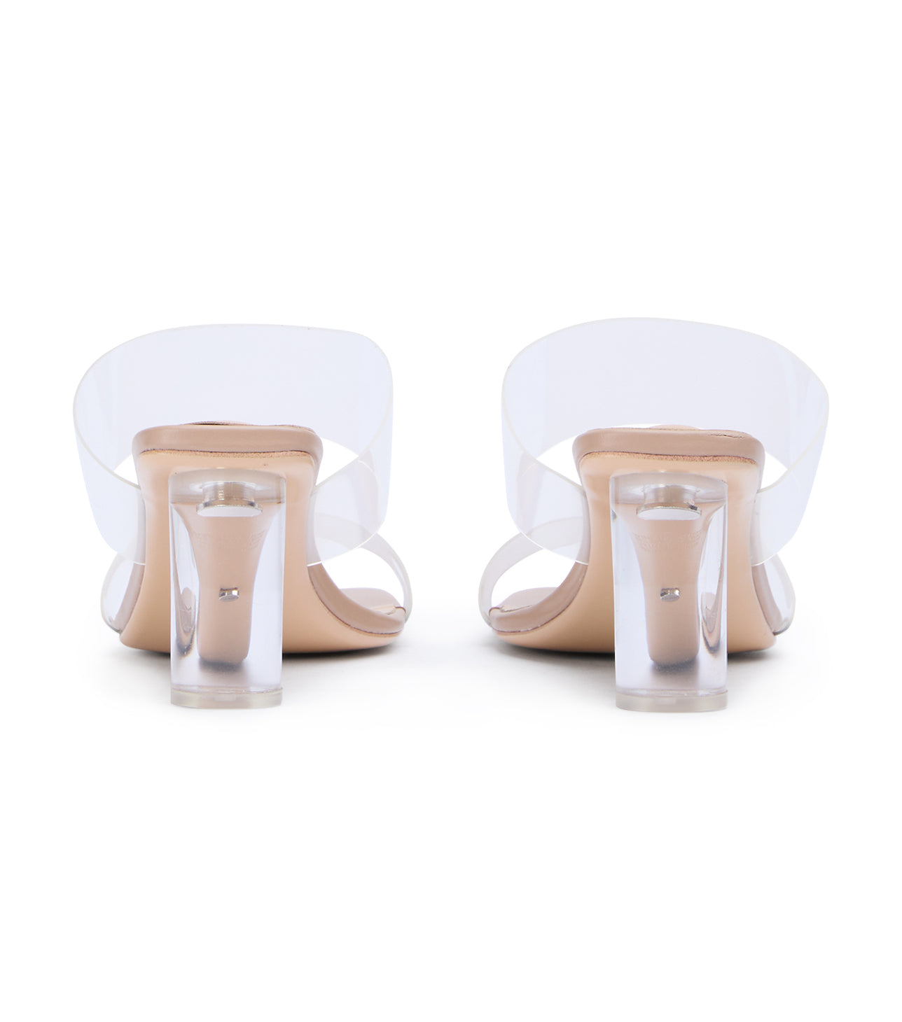 Sabelle Clear Vynalite/Skin Capretto Heels - Tony Bianco Discount