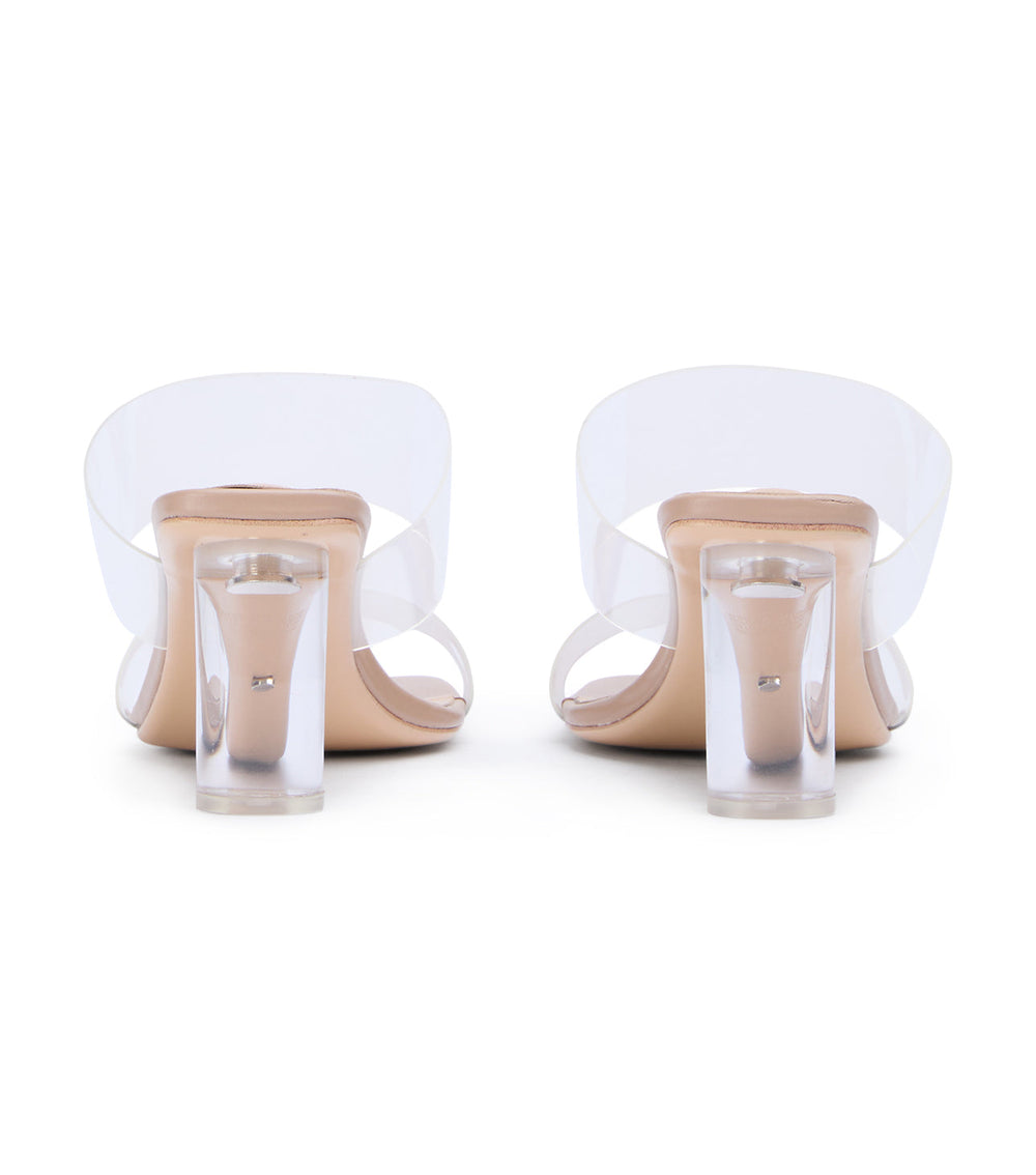 Sabelle Clear Vynalite/Skin Capretto Heels - Tony Bianco Discount