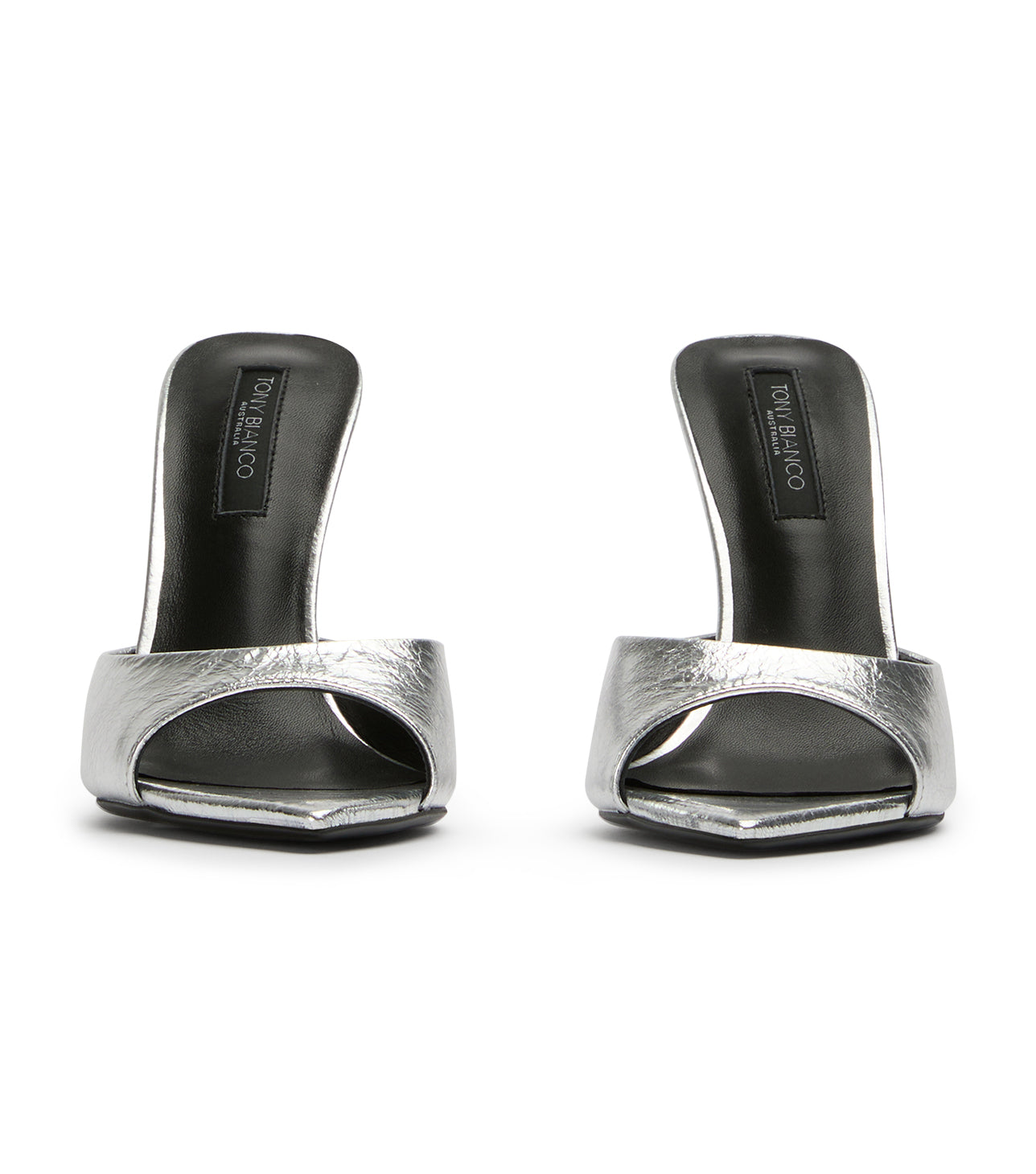 Malibu Silver Vintage Metal Heels - Tony Bianco US