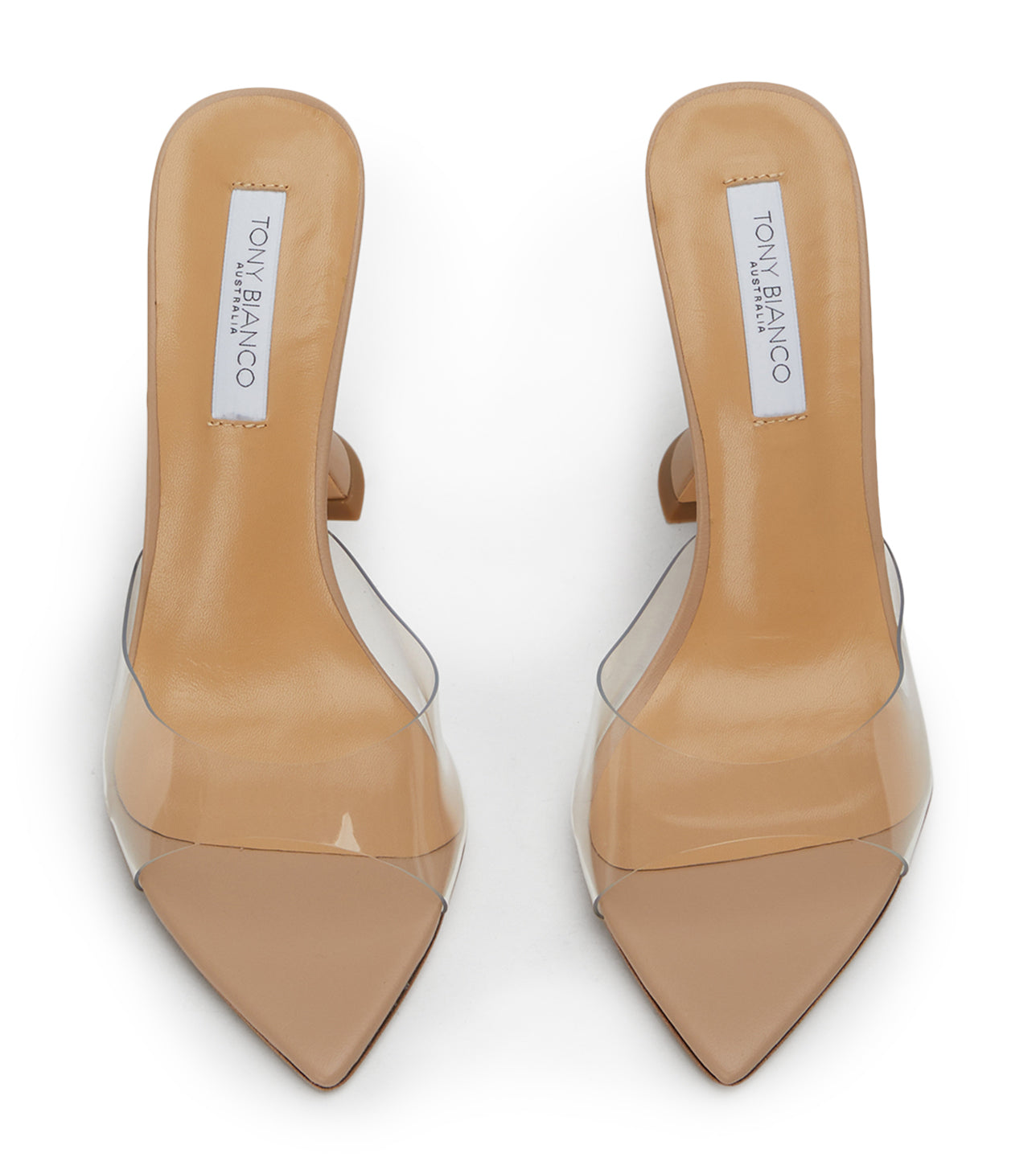 Marcel Clear Vinylite/Skin Heels - Tony Bianco Sale
