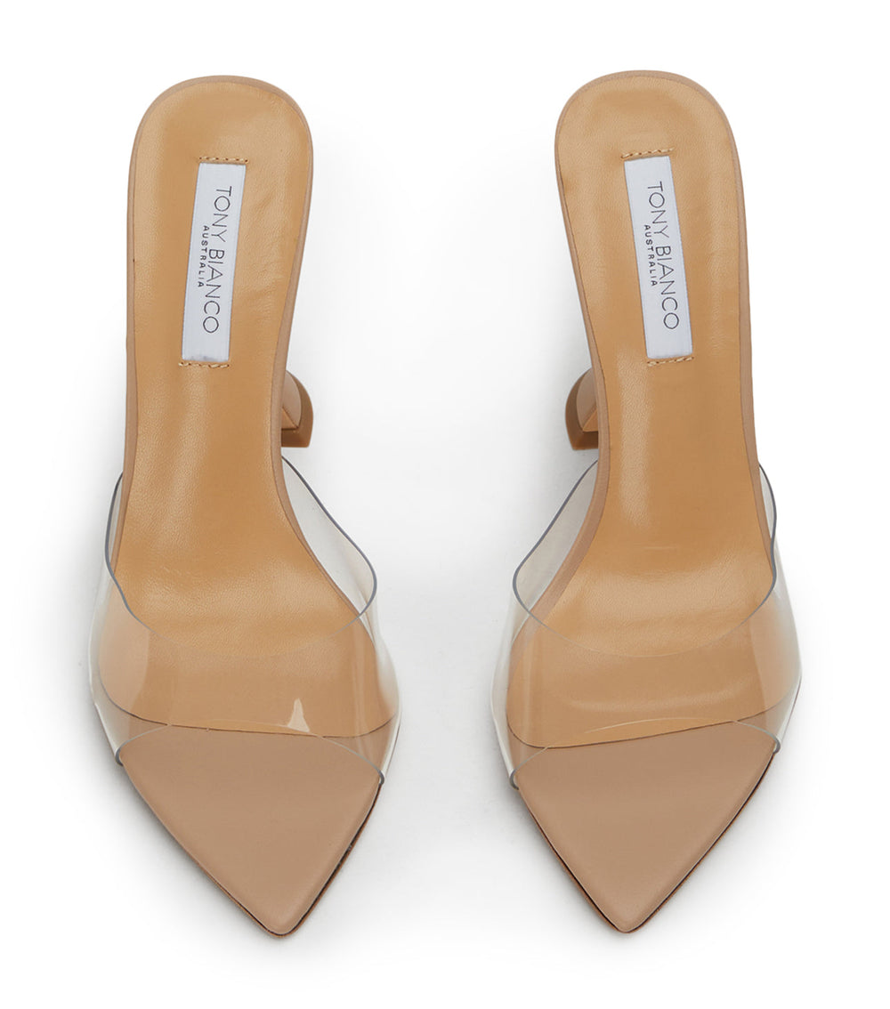Marcel Clear Vinylite/Skin Heels - Tony Bianco Sale