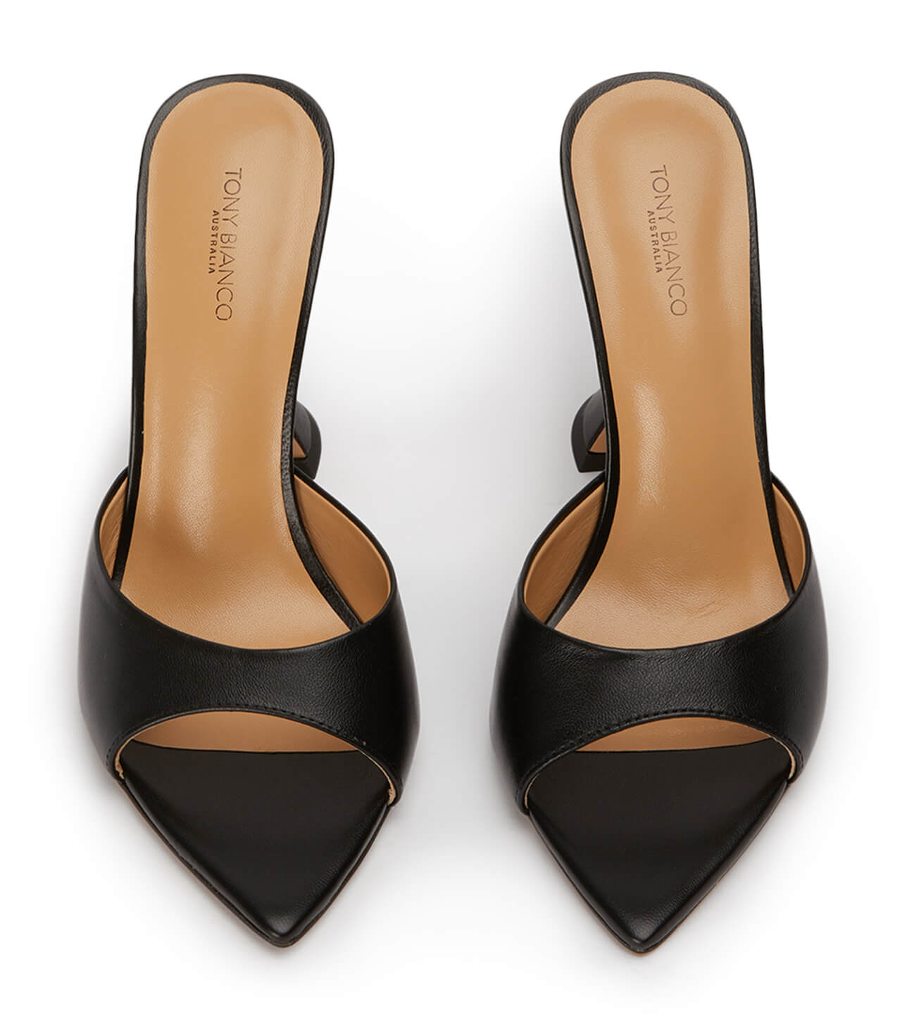 Marcel Black Nappa Heels - Tony Bianco Online