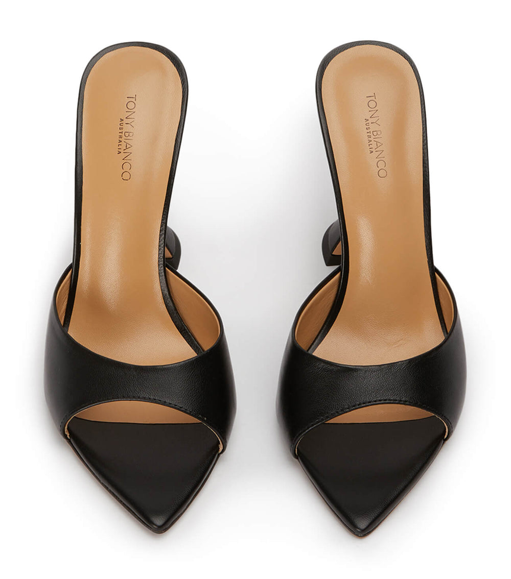 Marcel Black Nappa Heels - Tony Bianco Online