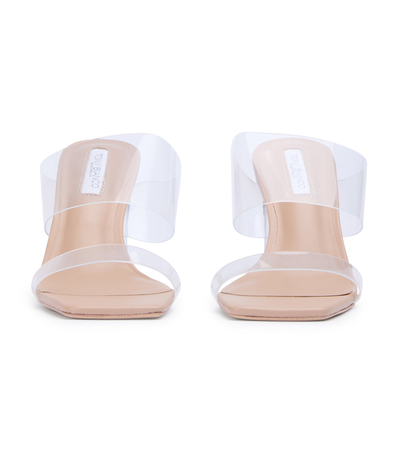 Chicago Clear Vinylite/Skin Nappa Heels - Tony Bianco US