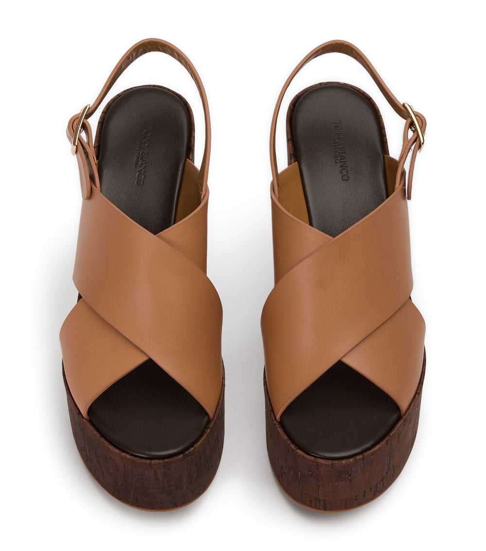 Vogue Tan Como Wedges - Tony Bianco Sale