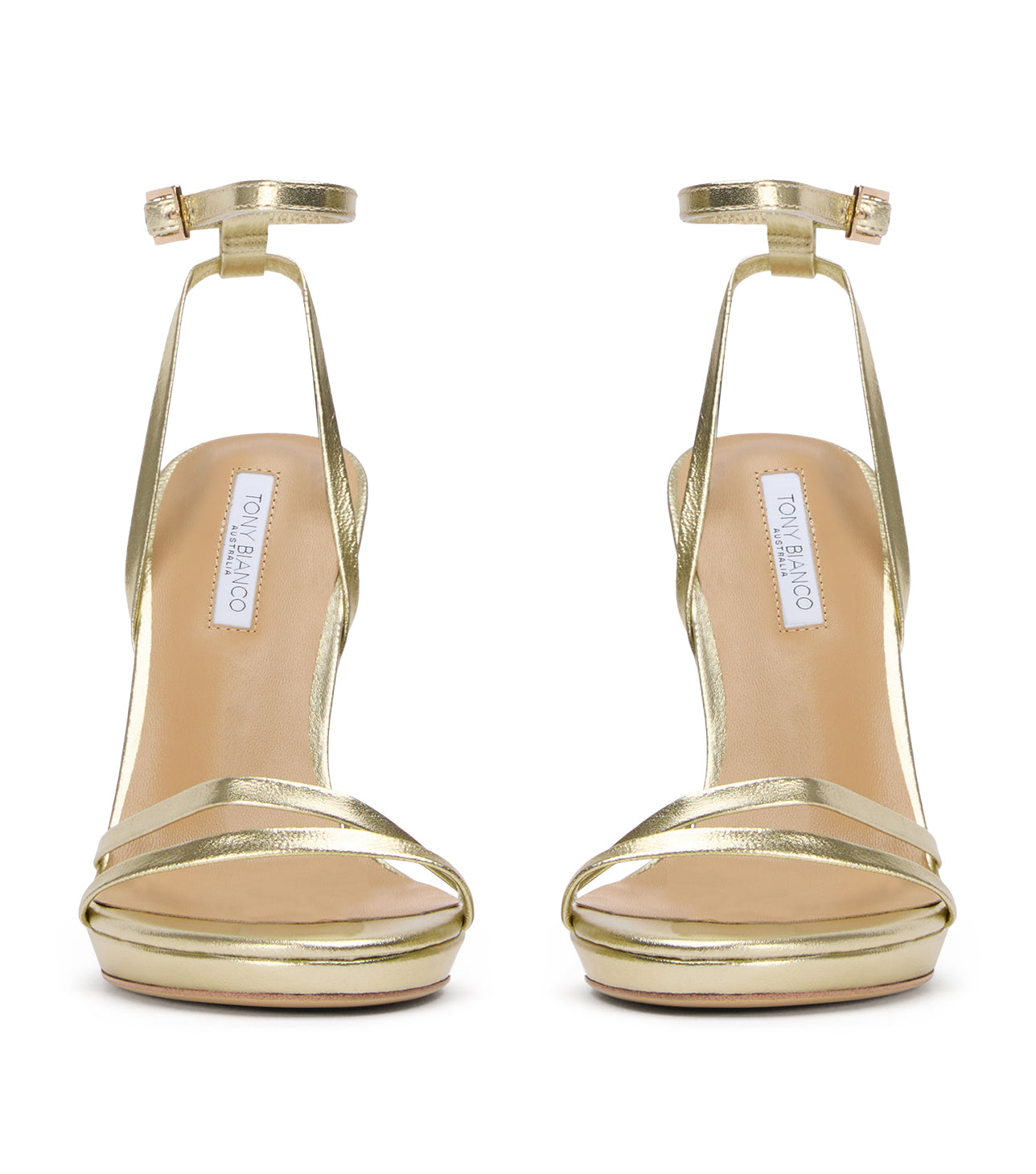 Sage Gold Nappa Metallic - Tony Bianco For Sale