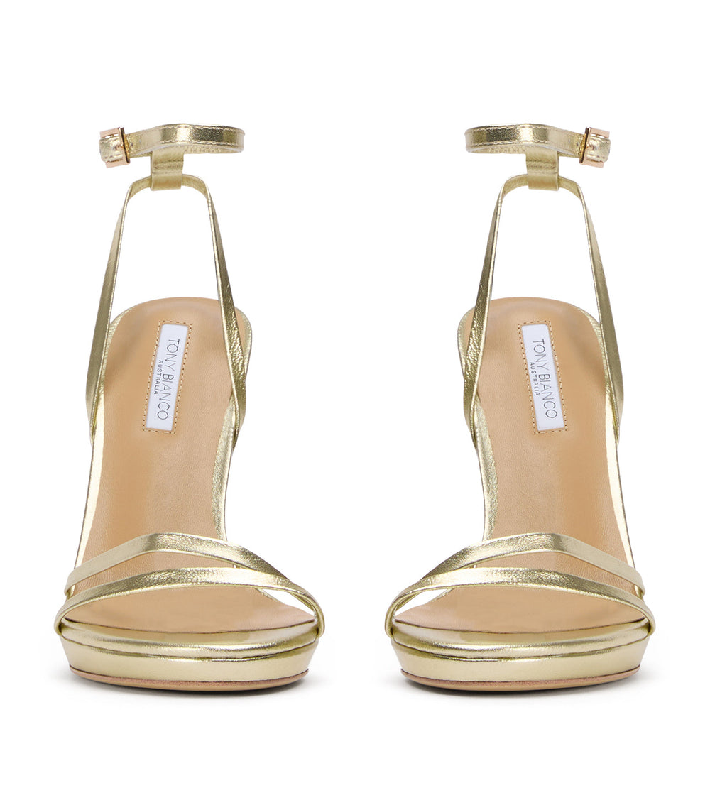 Sage Gold Nappa Metallic - Tony Bianco For Sale