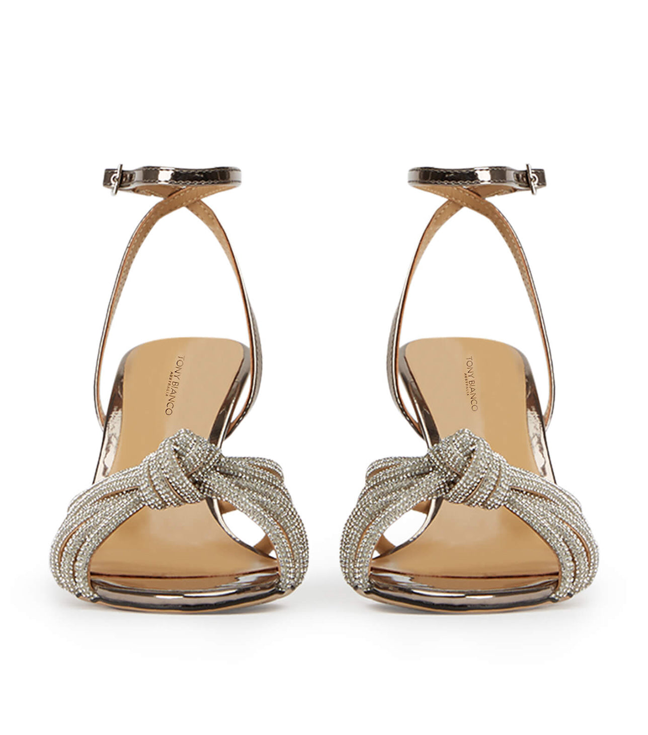 Helena Gunmetal Shine Heels - Tony Bianco Outlet