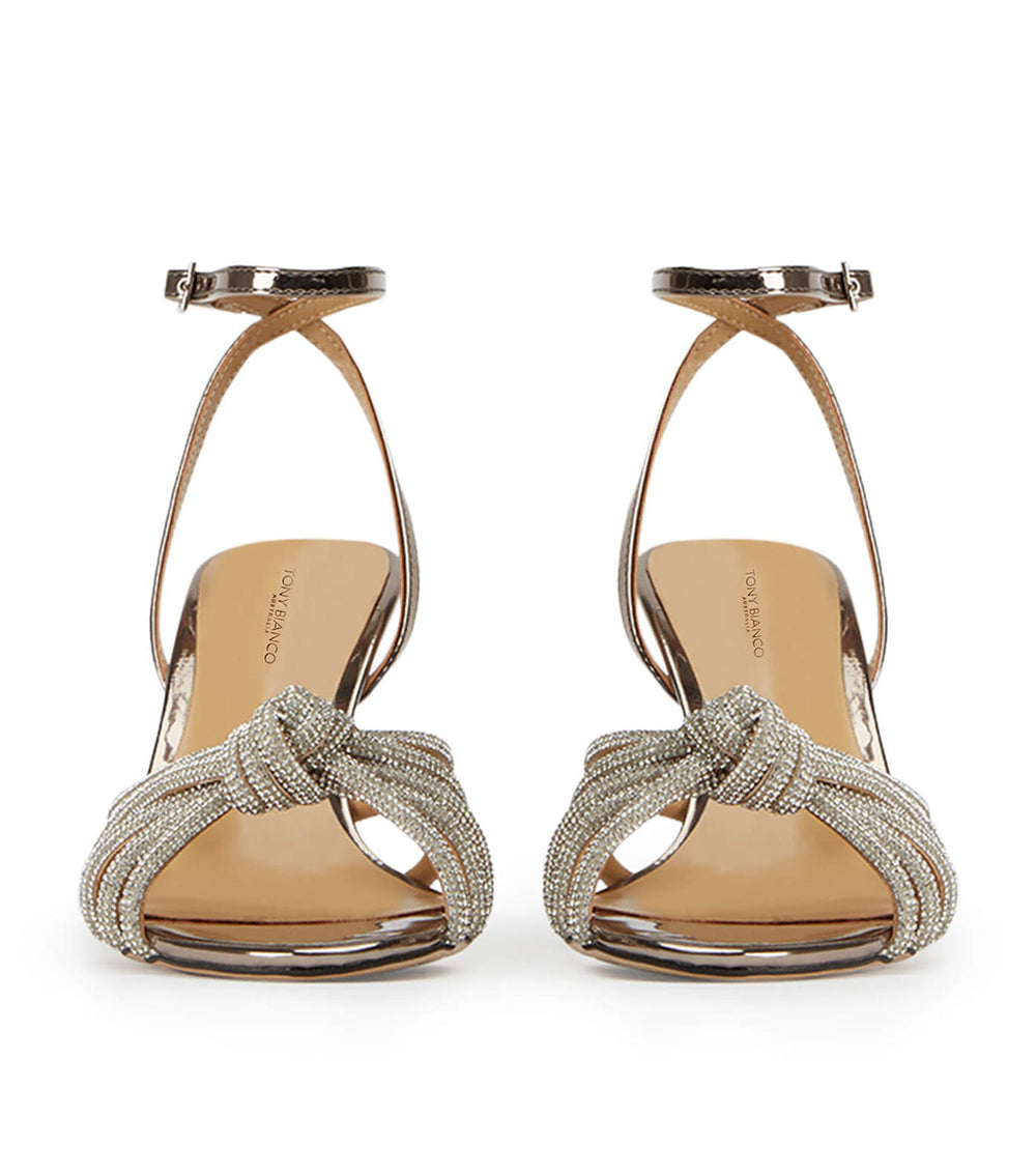 Helena Gunmetal Shine Heels - Tony Bianco Outlet