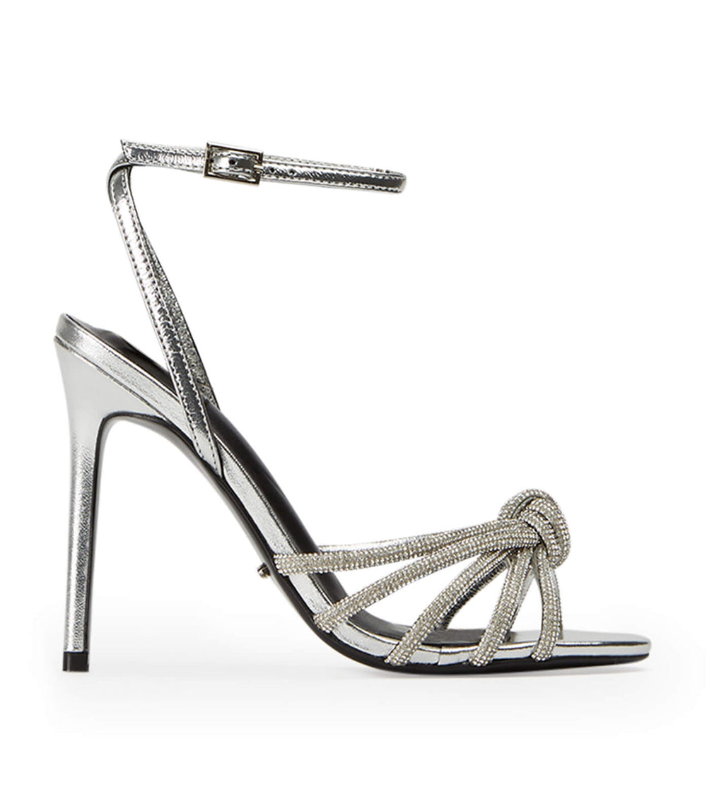 Kyla Silver Foil Heels - Tony Bianco Online Shop