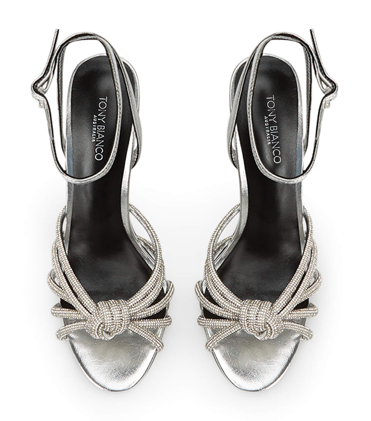 Kyla Silver Foil Heels - Tony Bianco Online Shop