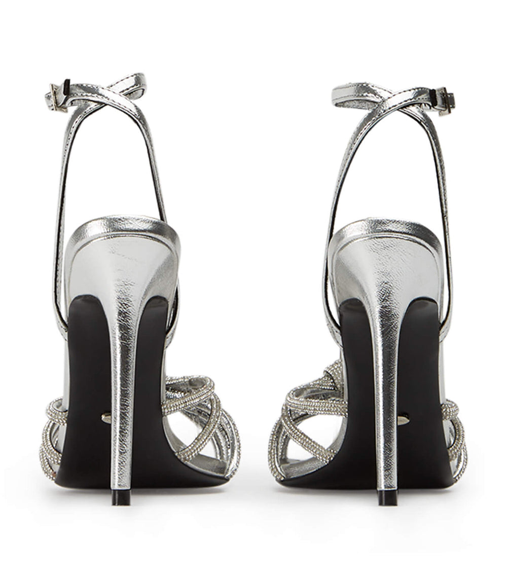 Kyla Silver Foil Heels - Tony Bianco Online Shop