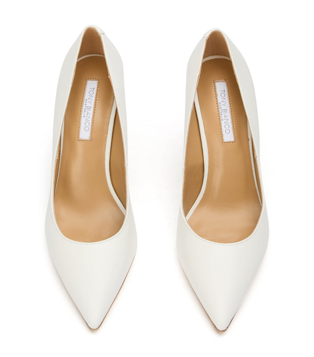 Anja Milk Capretto Heels - Tony Bianco US