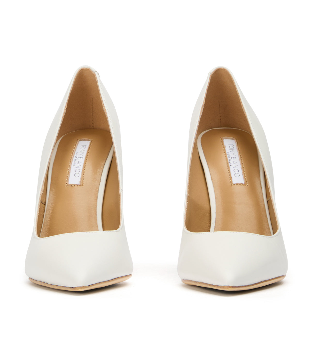 Anja Milk Capretto Heels - Tony Bianco US