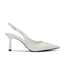 Baz White Hi Shine Heels - Tony Bianco Sale