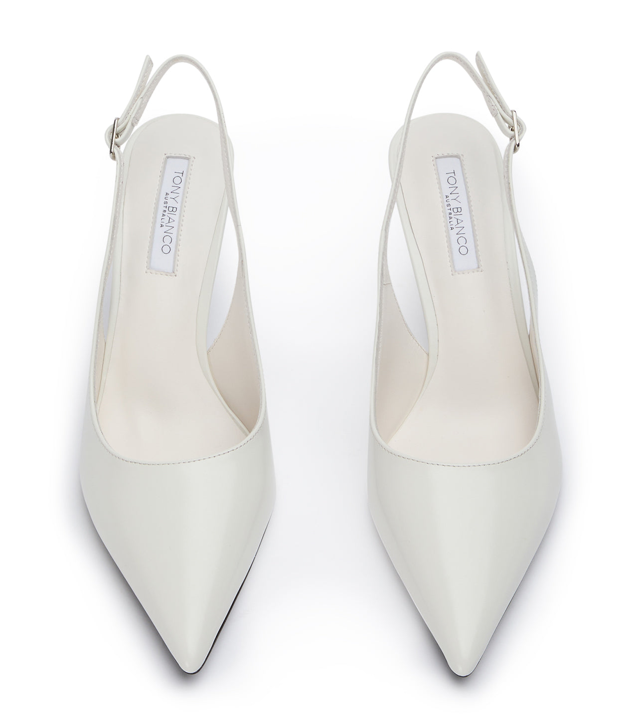 Baz White Hi Shine Heels - Tony Bianco Sale