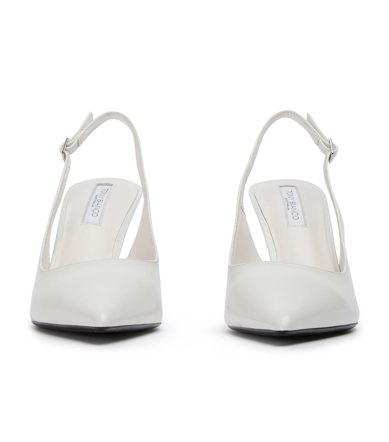 Baz White Hi Shine Heels - Tony Bianco Sale