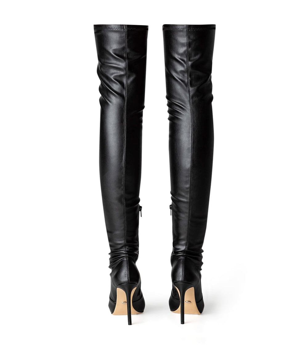 Avah Black Venezia Long Boots - Tony Bianco On Sale