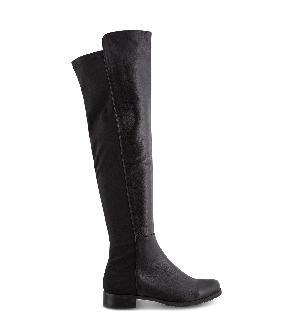 Panache Black Luxe/Black Micro Stretch Long Boots - Tony Bianco US