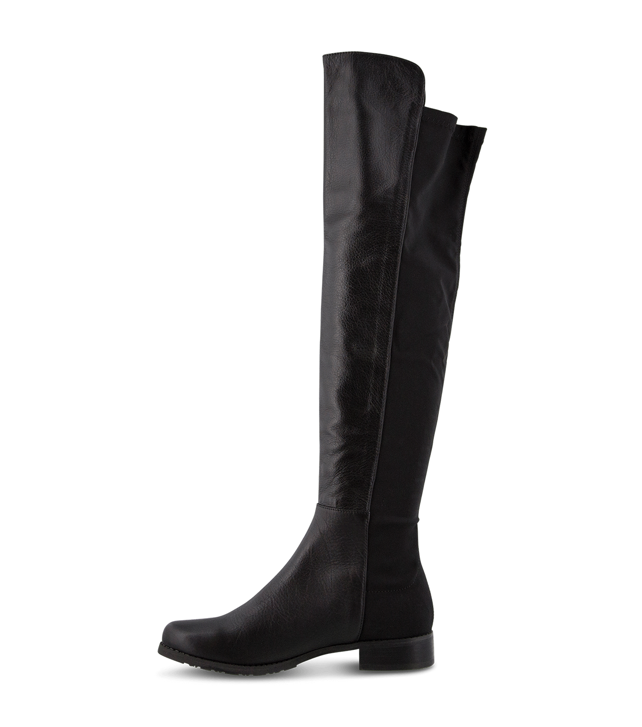 Panache Black Luxe/Black Micro Stretch Long Boots - Tony Bianco US