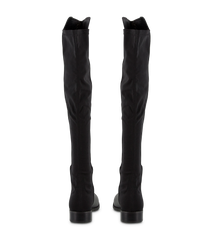 Panache Black Luxe/Black Micro Stretch Long Boots - Tony Bianco US