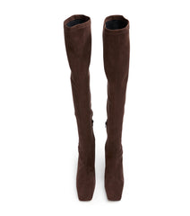 Fancy Choc Stretch Suede - Tony Bianco On Sale