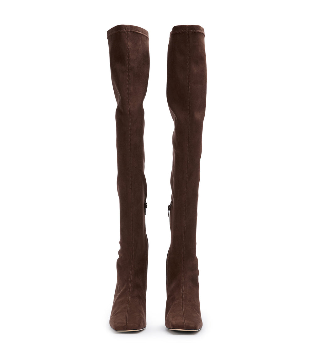 Fancy Choc Stretch Suede - Tony Bianco On Sale