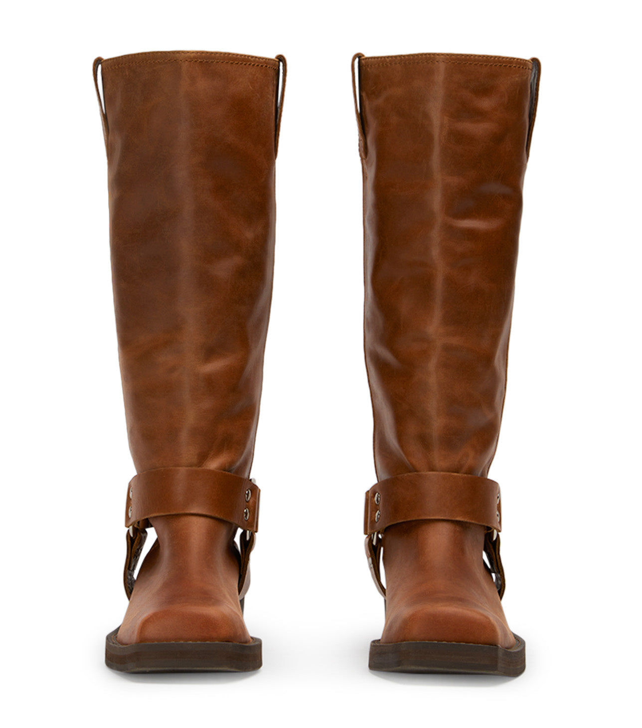 Biker Cognac Calf Boots - Tony Bianco US