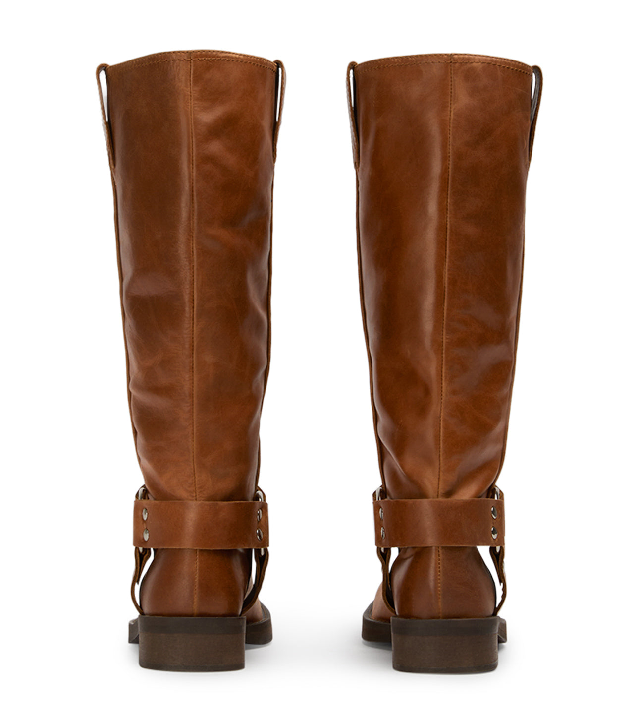 Biker Cognac Calf Boots - Tony Bianco US