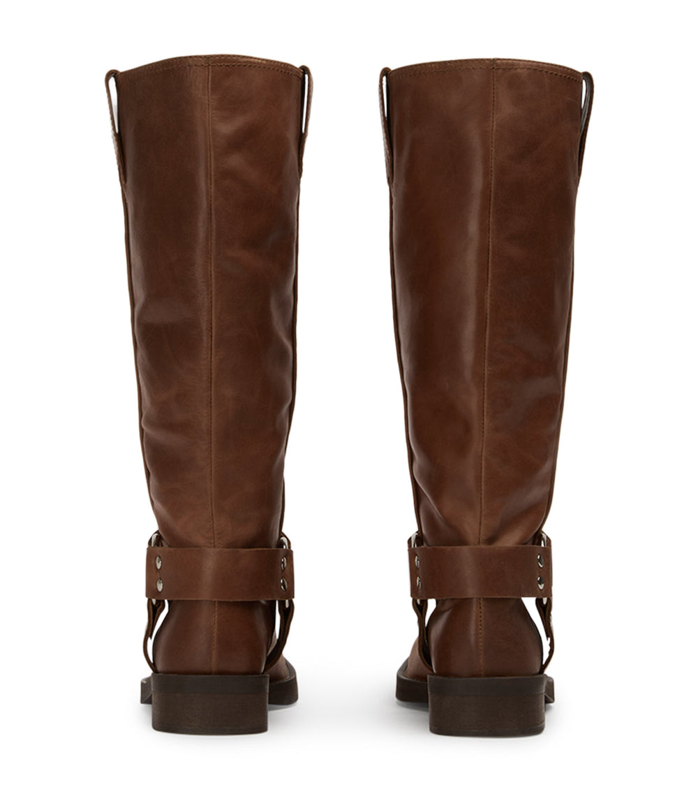 Biker Saddle Wax Calf Boots - Tony Bianco Sale