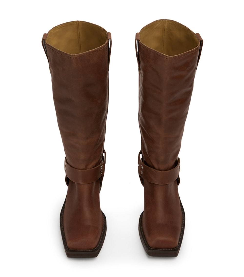 Biker Saddle Wax Calf Boots - Tony Bianco Sale