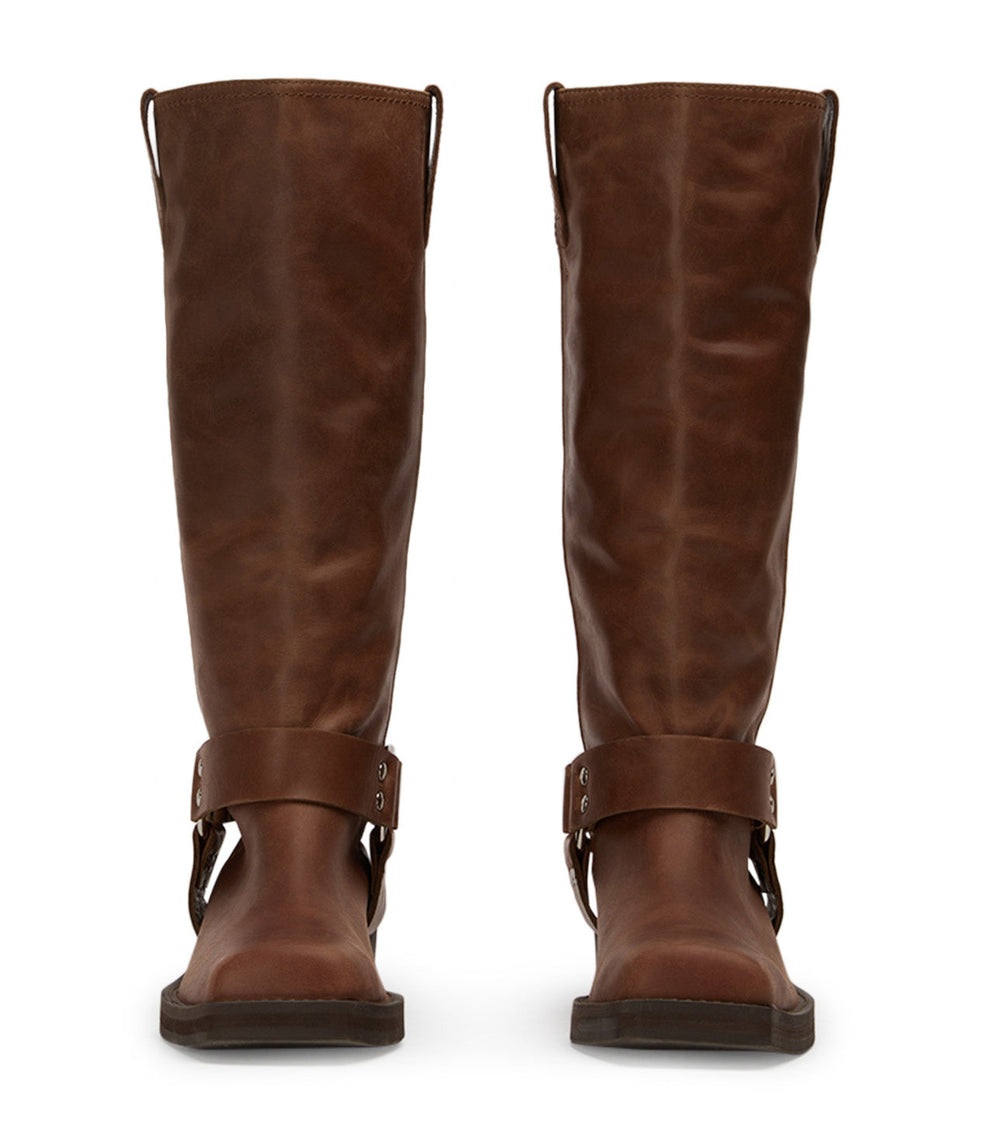Biker Saddle Wax Calf Boots - Tony Bianco Sale