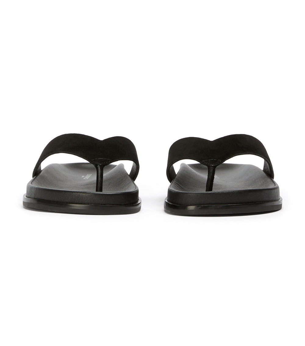 Loop Black Suede Sandals - Tony Bianco Outlet