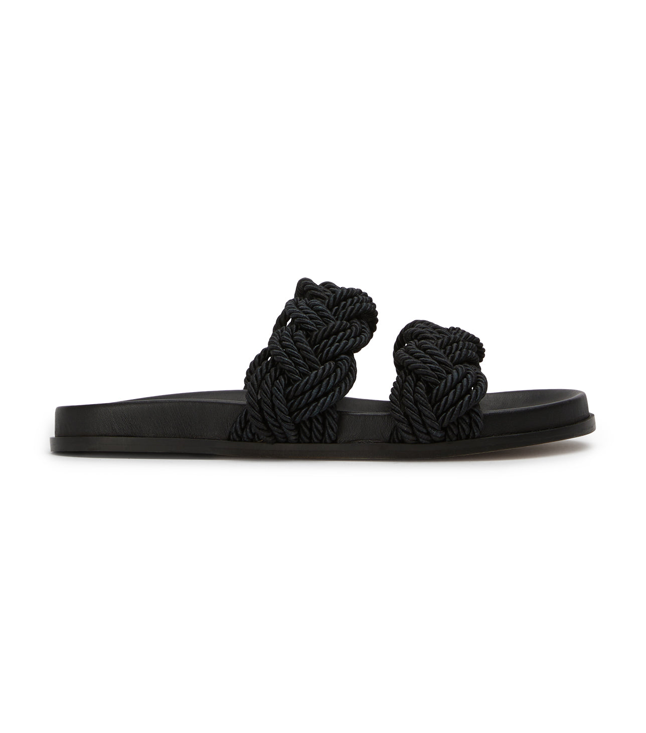 Lucky Black Rope Sandals - Tony Bianco Online Shop