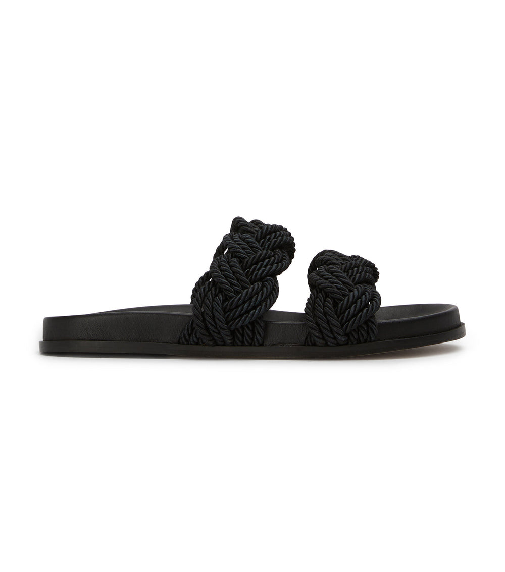 Lucky Black Rope Sandals - Tony Bianco Online Shop