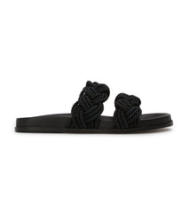 Lucky Black Rope Sandals - Tony Bianco Online Shop