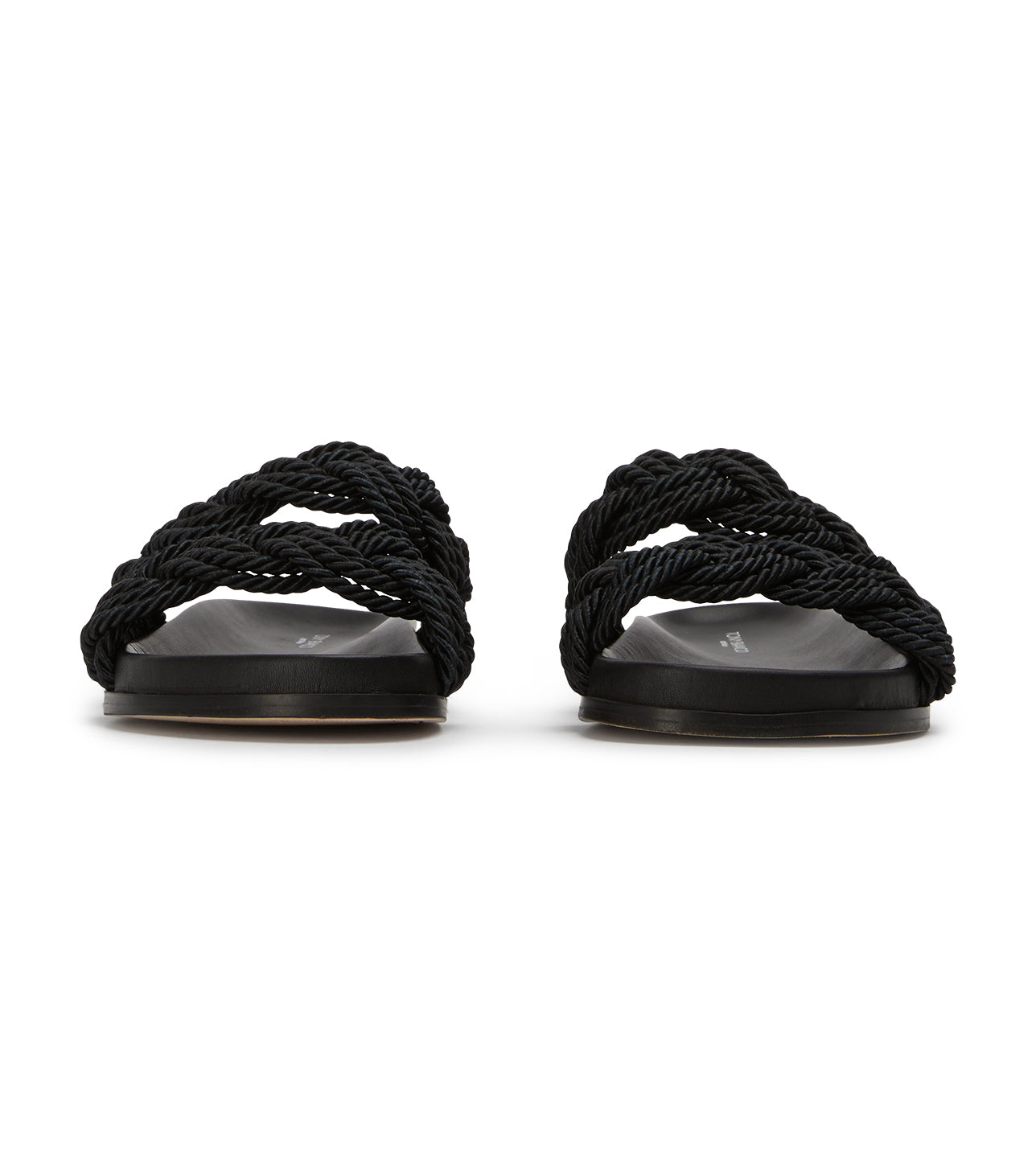 Lucky Black Rope Sandals - Tony Bianco Online Shop