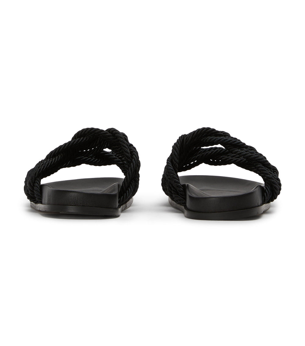 Lucky Black Rope Sandals - Tony Bianco Online Shop