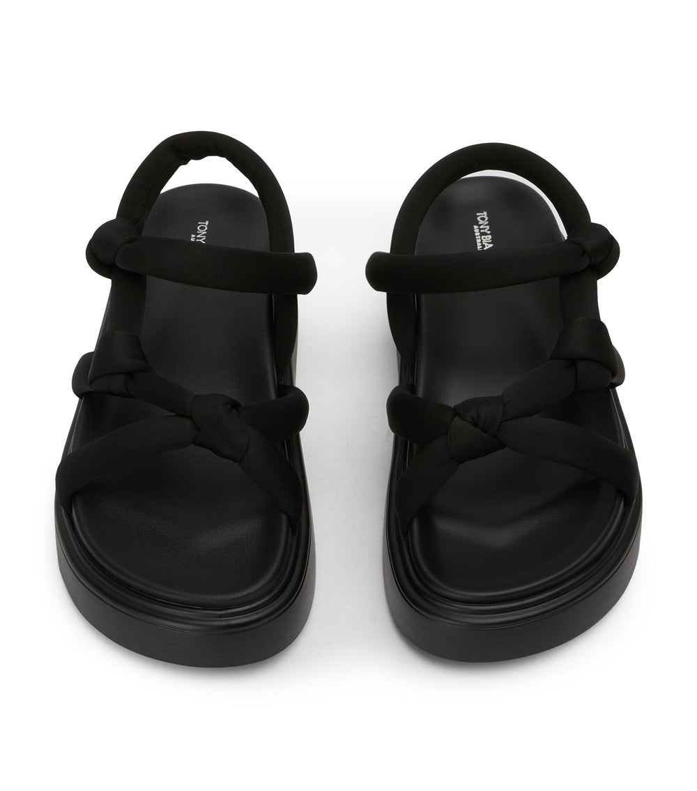 Jasper Black Scuba Sandals - Tony Bianco Sale