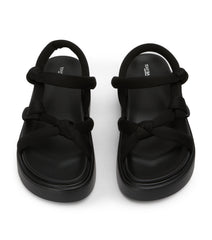 Jasper Black Scuba Sandals - Tony Bianco Sale