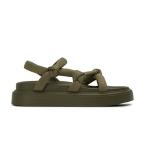 Jasper Khaki Scuba Sandals - Tony Bianco Online Shop