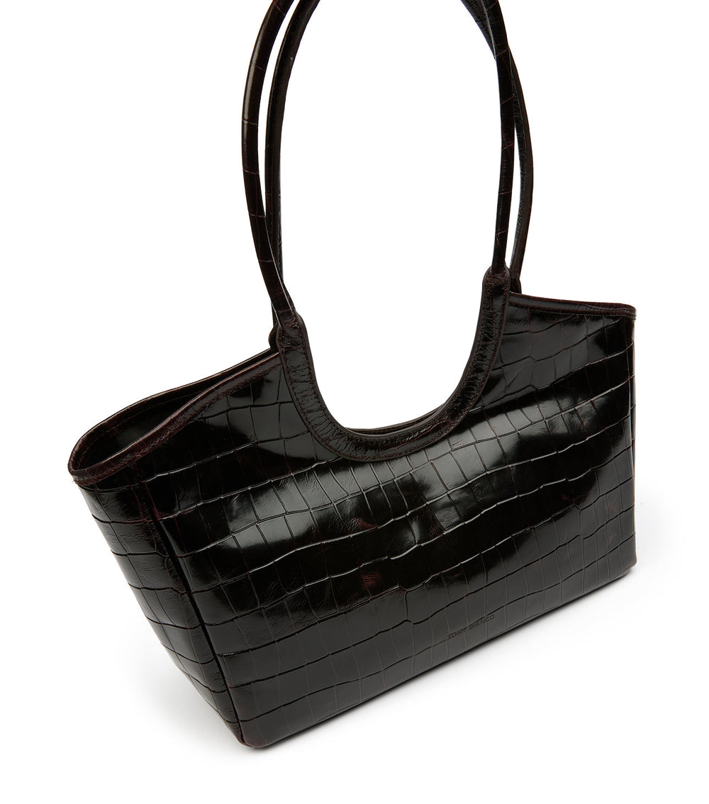 Kiki Burgundy Croc Shine - Tony Bianco Online