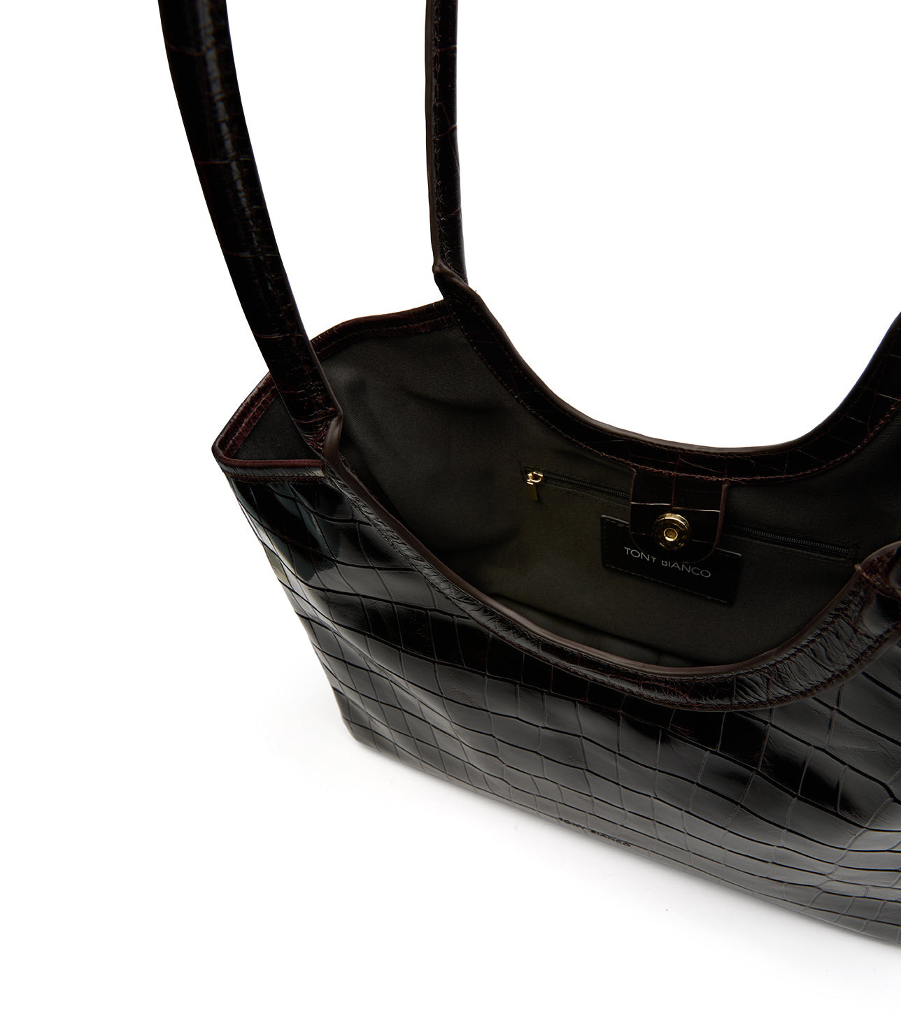 Kiki Burgundy Croc Shine - Tony Bianco Online