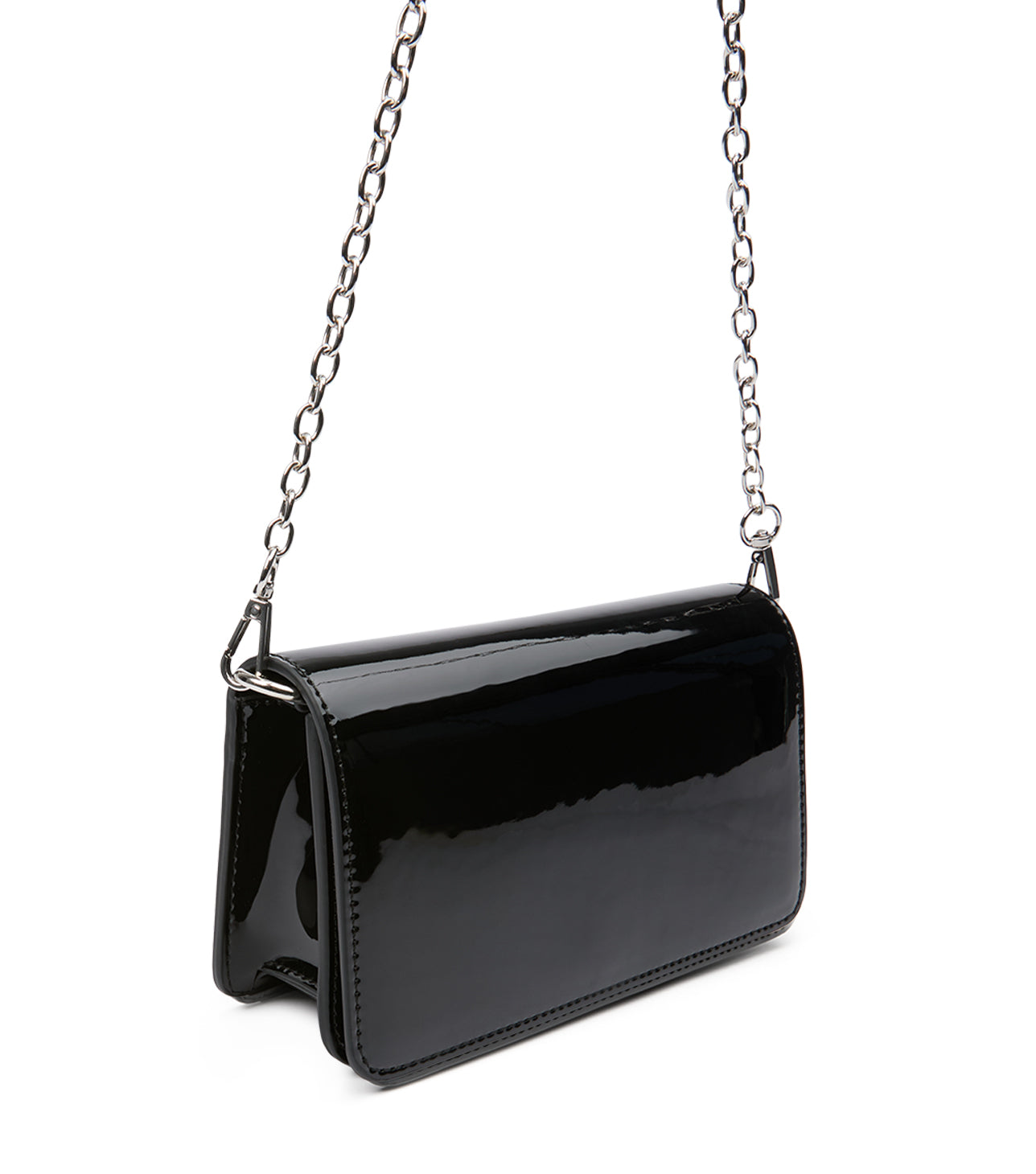 Mags Black Patent Shoulder Bag - Tony Bianco On Sale